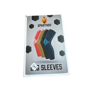 NIB Sparthos Black Compression Leg Sleeves (Pair) Size Large